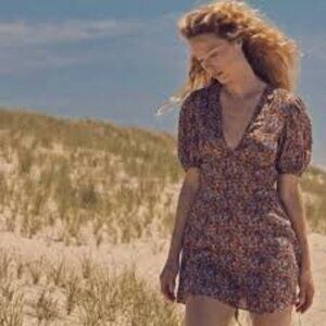 DÔEN EMILIA DRESS -- WILDFLOWER MEADOW -- SIZE LARGE